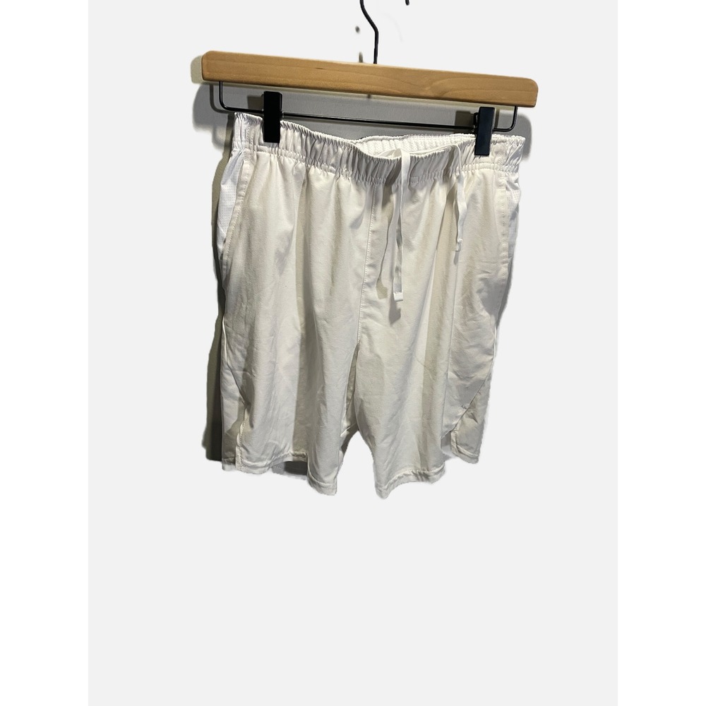 Nike Athletic Shorts Kids Large White Dri-FIT Mesh Panel Activewear Sporty